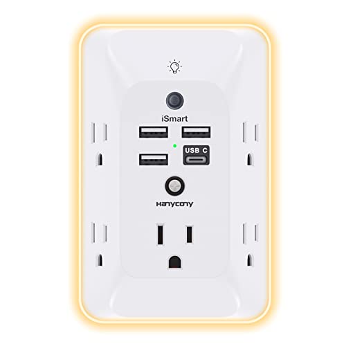 5-Outlet Extender Surge Protector w/ 3x USB-A, 1x USB-C Ports & Night Light $12.75 + Free Shipping w/ Prime or $25+
