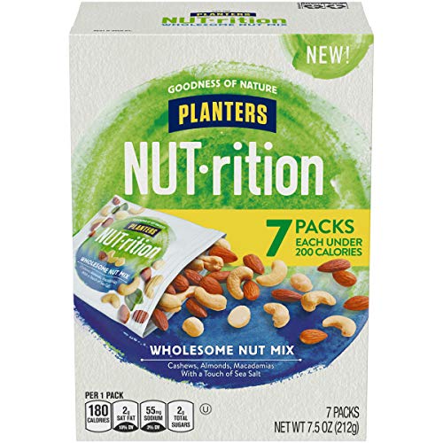 7.5-Oz Planters NUT-rition Wholesome Cashews, Almonds & Macadamias Nut Mix $4.75 w/ S&S + Free Shipping w/ Prime or $25+