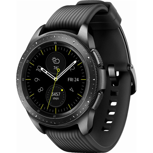 42mm Samsung Galaxy R810U Stainless Steel Case GPS Smartwatch (Refurb, Black) $35 + Free Shipping