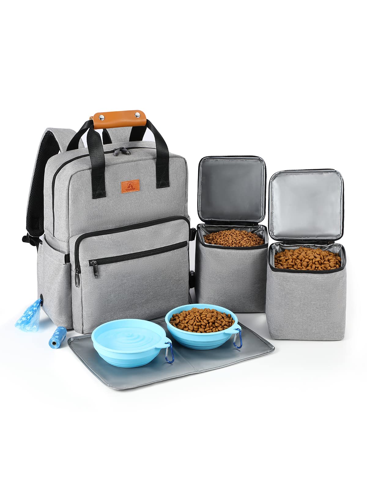 6.6-Gallon DELOMO Dog/Cat Food & Accessories Travel Bag w/ 2 Food Storage Bags & Collapsible Bowls $24.90 + Free Shipping