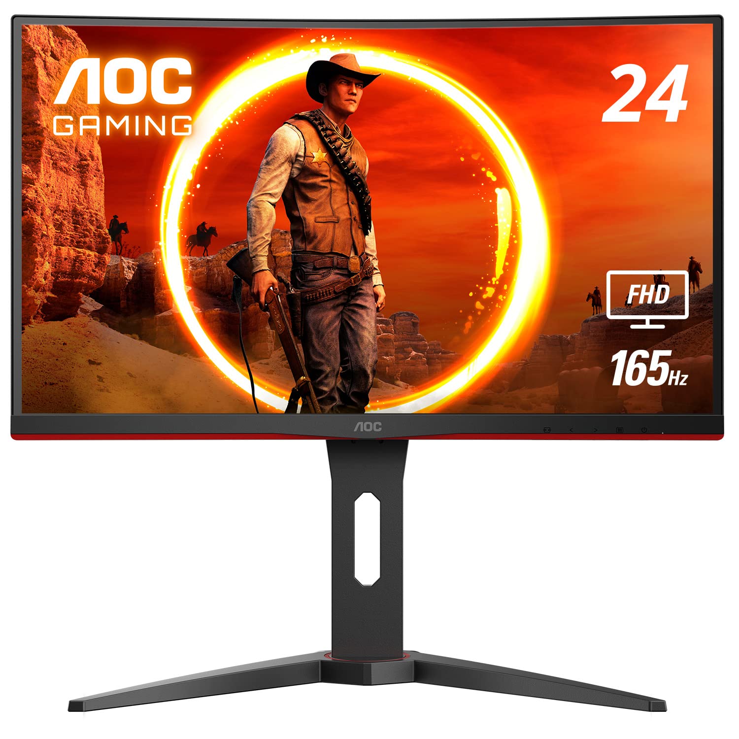 24'' AOC 1080p 1ms 165Hz FreeSync Premium VA Curved Frameless Gaming Monitor $120 + Free Shipping