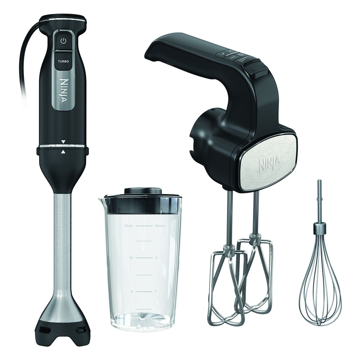 Ninja Foodi Power Mixer System w/ Immersion Blender & Hand Mixer Combo