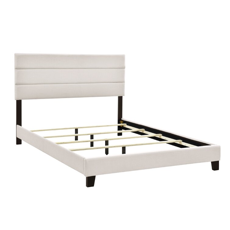 Bennie Upholstered Bed Frame w/ Headboard (King; Gray) $92.70 + Free Shipping