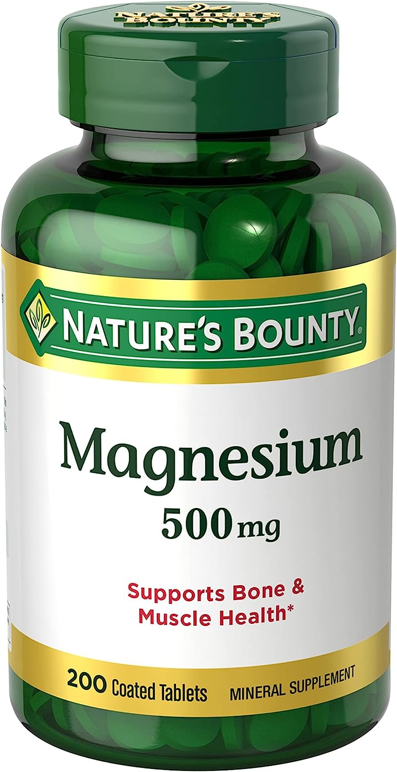 200-Count Nature's Bounty 500mg Magnesium Supplement $4.50 w/ S&S & More + Free Shipping w/ Prime or $25+