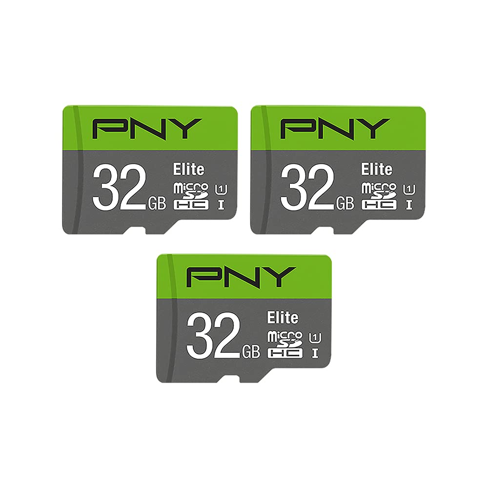 3-Pack 32GB PNY Elite Class 10 U1 microSDHC Flash Memory Cards $10 ($3.35 each) + Free Shipping w/ Prime or $35+