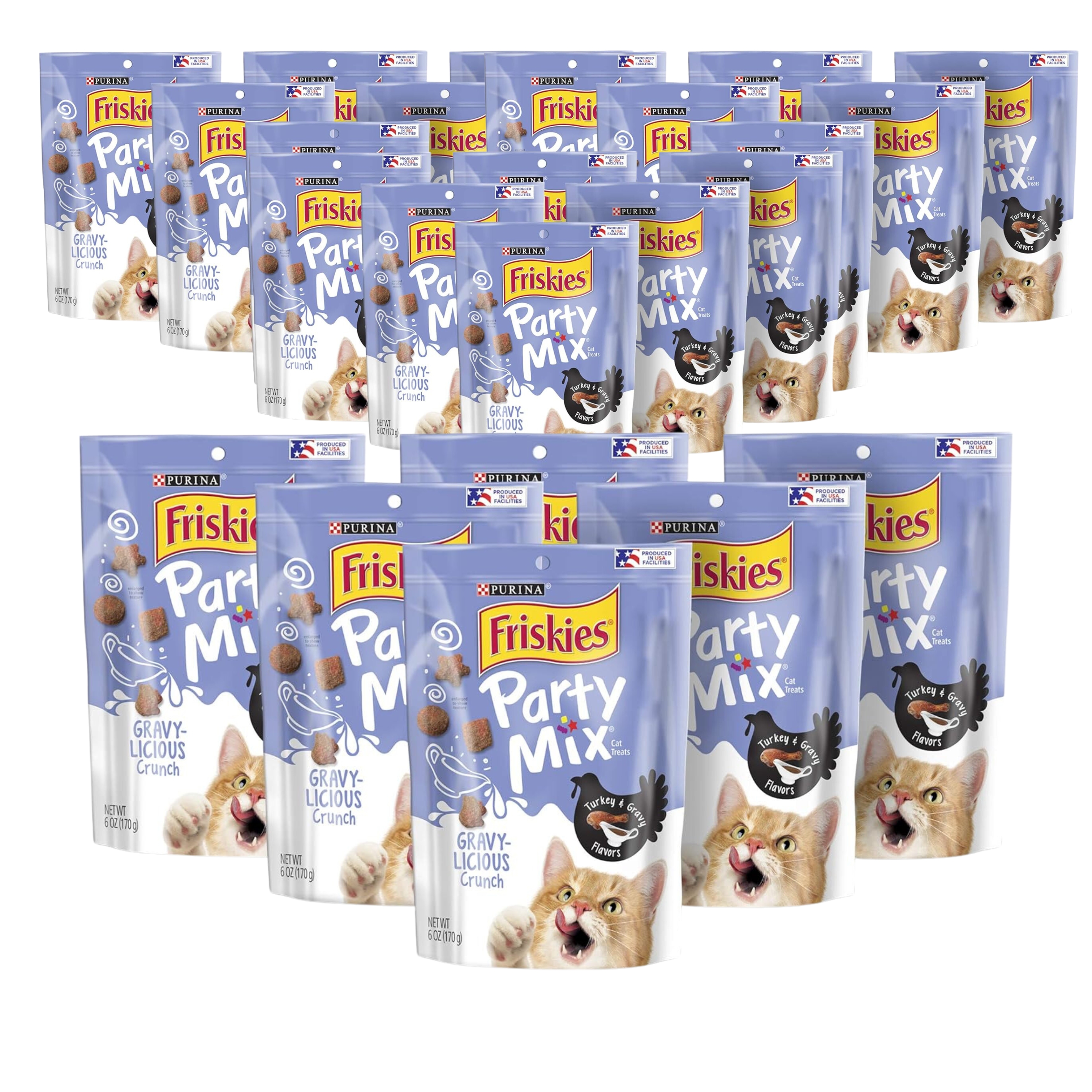 6-Count 6-Oz Purina Friskies Party Mix Crunchy Cat Treats (Turkey & Gravy) 4 for $30.35 ($7.60 each) w/ S&S + Free Shipping w/ Prime or on $25+