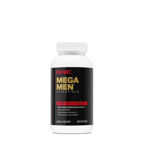 GNC: Up to 55% off Select Mega Men Essentials Vitamins & Weight Supplements: 60-Count 50+ Plus Daily Multi-Vitamins $7 & More + Free Shipping on $39+