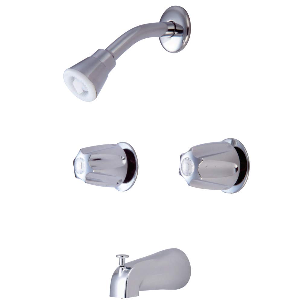8" Twin Handle Center Tub & Shower Valve (Polished Chrome) $24 + Free Shipping w/ Prime or $35+