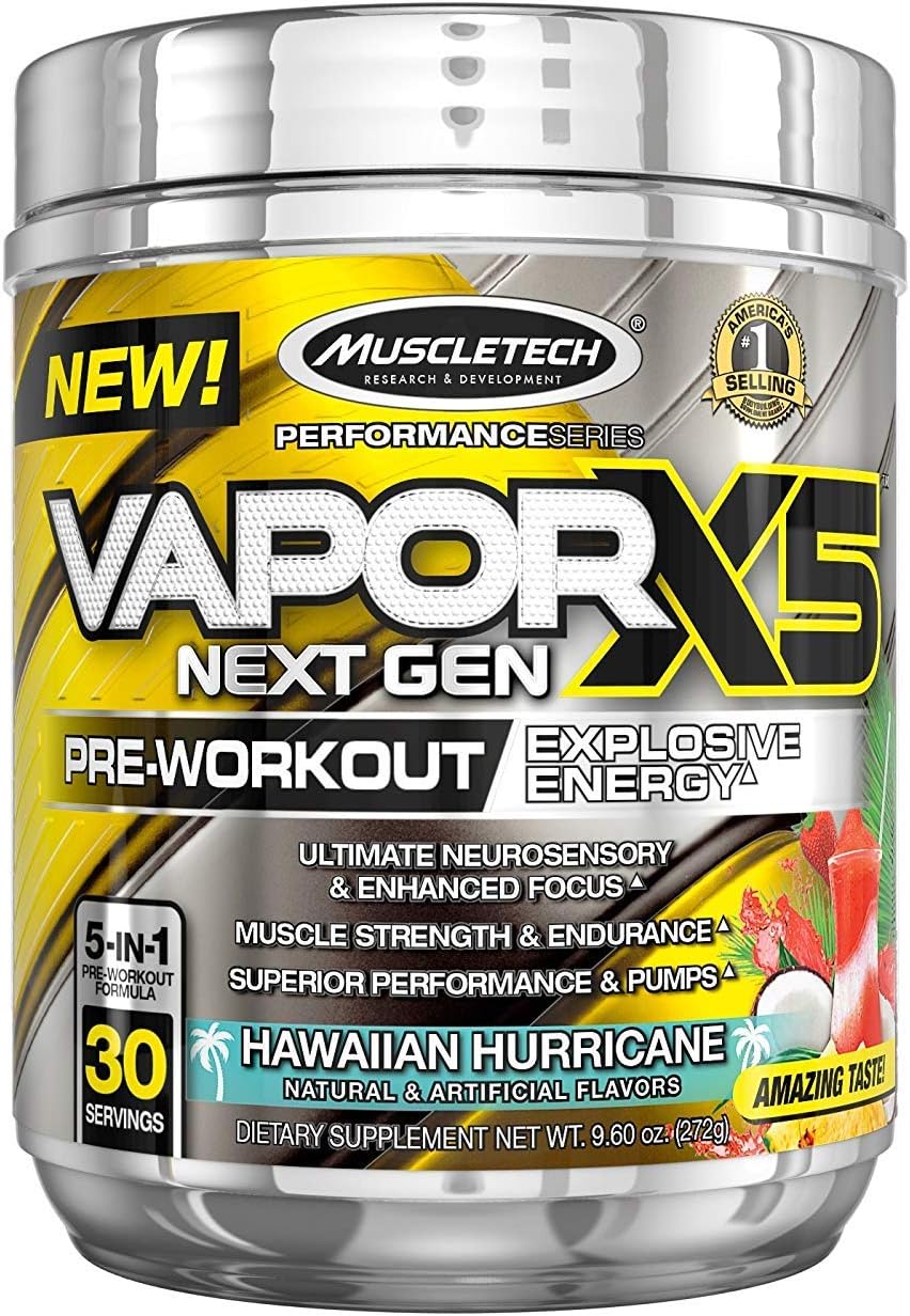 9.6-Oz (30-Servings) MuscleTech Vapor X5 Pre Workout Powder (Miami Spring Break) $12 w/ S&S + Free Shipping w/ Prime or on $35+