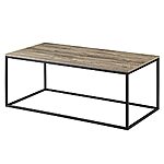 FirsTime &amp; Co. Rectangular Rustic Brixton Coffee Table (Brown &amp; Black) $54.35 + Free Shipping