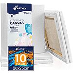 10-Pack Artkey 8&quot; x 10&quot; Stretched Blank Cotton Canvases for Painting (White) $10, 7-Pack 11&quot; x 14&quot; $11.50 &amp; More + Free Shipping w/ Prime or $25+