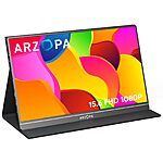 Prime Members: 15.6&quot; ARZOPA 1920x1080 60Hz Portable IPS External Monitor w/ Cover $76 + Free Shipping