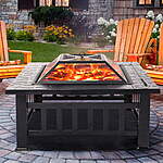 32" Outdoor Fire Pit & BBQ Pit w/ Accessories $70 + Free Shipping