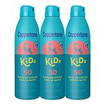 3-Pack 5.5-oz Coppertone Kids Sunscreen Spray (SPF 50) $8.25 w/ Subscribe &amp; Save
