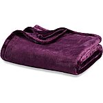 Berkshire Blanket VelvetLoft Solid Throw Blanket (Various Colors): 108&quot; x 90&quot; $18.50, 90&quot; x 90&quot; $15, 50&quot; x 60&quot; $10 &amp; More + Free Shipping w/ Prime or $35+
