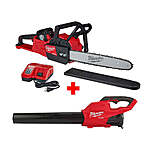 Milwaukee M18 FUEL 18V Cordless 16" Chainsaw & Blower Tool Kit $359.20 + Free Shipping