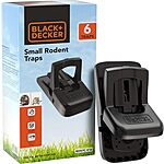 Black + Decker: Outdoor Hanging Fly Trap w/ 20-Grams Bait Pouch $3.50, 6-Pack Small Rodent Traps + Free Shipping w/ Prime or on $35+