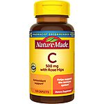 130-Count Nature Made 500mg Vitamin C Supplement Caplets with Rose Hips $2.75 w/ Subscribe &amp; Save