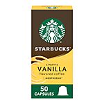 50-Count Starbucks by Nespresso OriginalLine Capsules (Various Flavors) from $24 w/ Subscribe &amp; Save