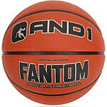 29.5" AND1 Fantom Full Size Rubber Basketball (Size 7, Orange) $5
