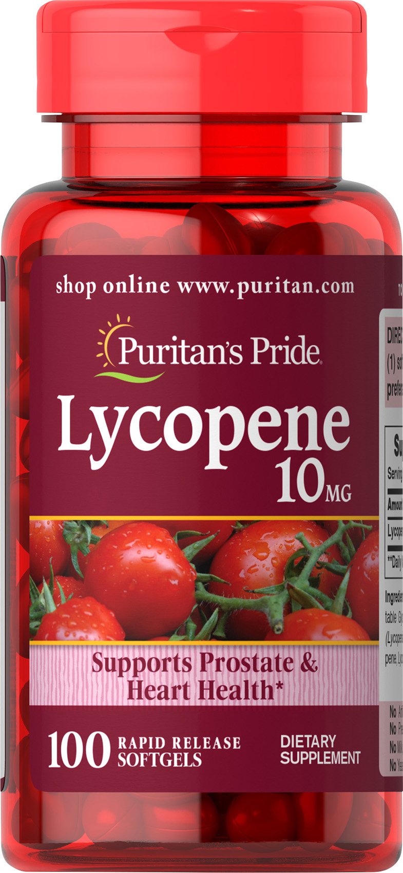 100-Count Puritan's Pride Lycopene Supplements (10mg) $6.50 + Free Shipping w/ Prime