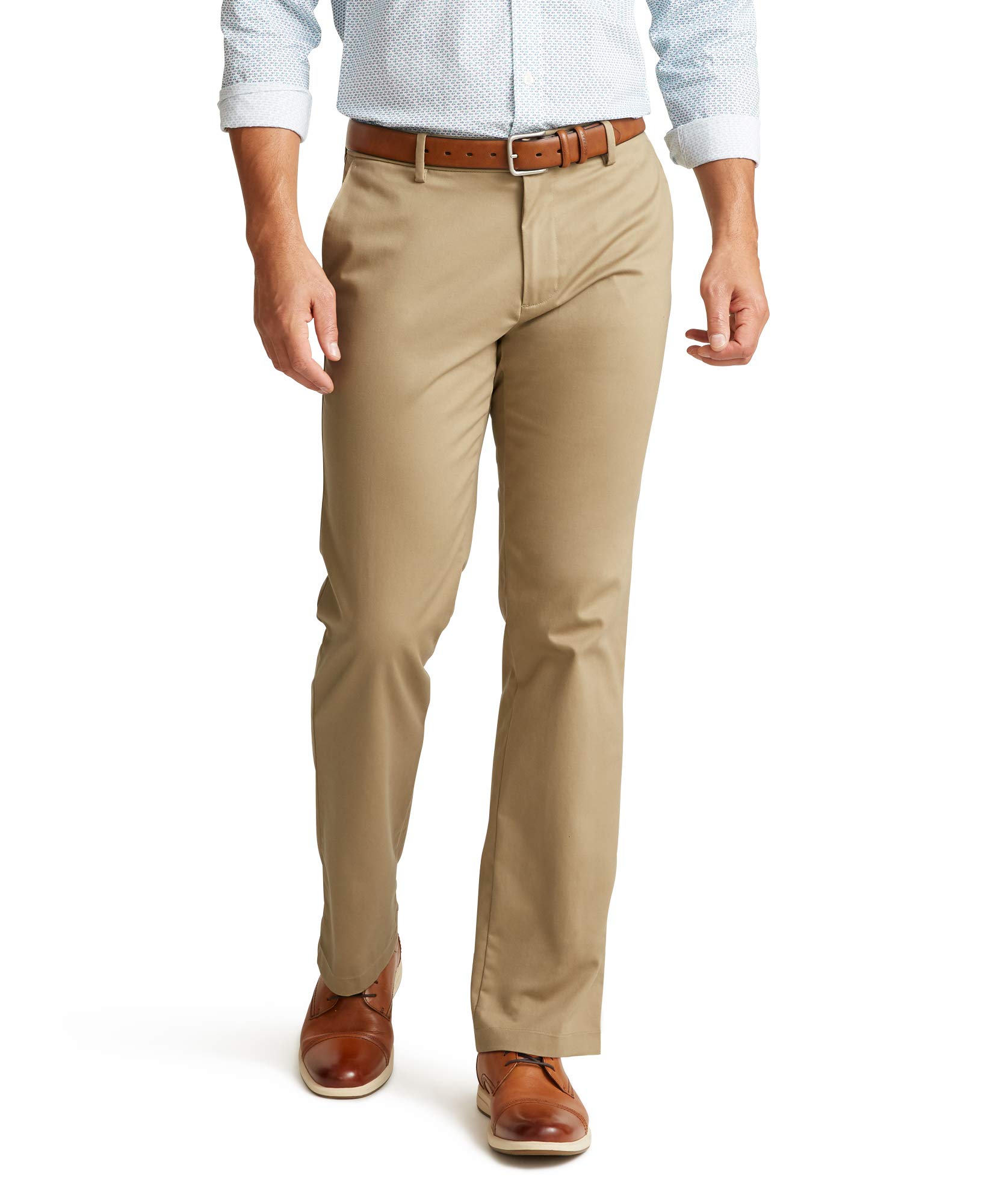 Dockers Men's Straight Fit Signature Lux Cotton Stretch Khaki Pants (New British Khaki) $15 + Free Shipping w/ Prime or $35+