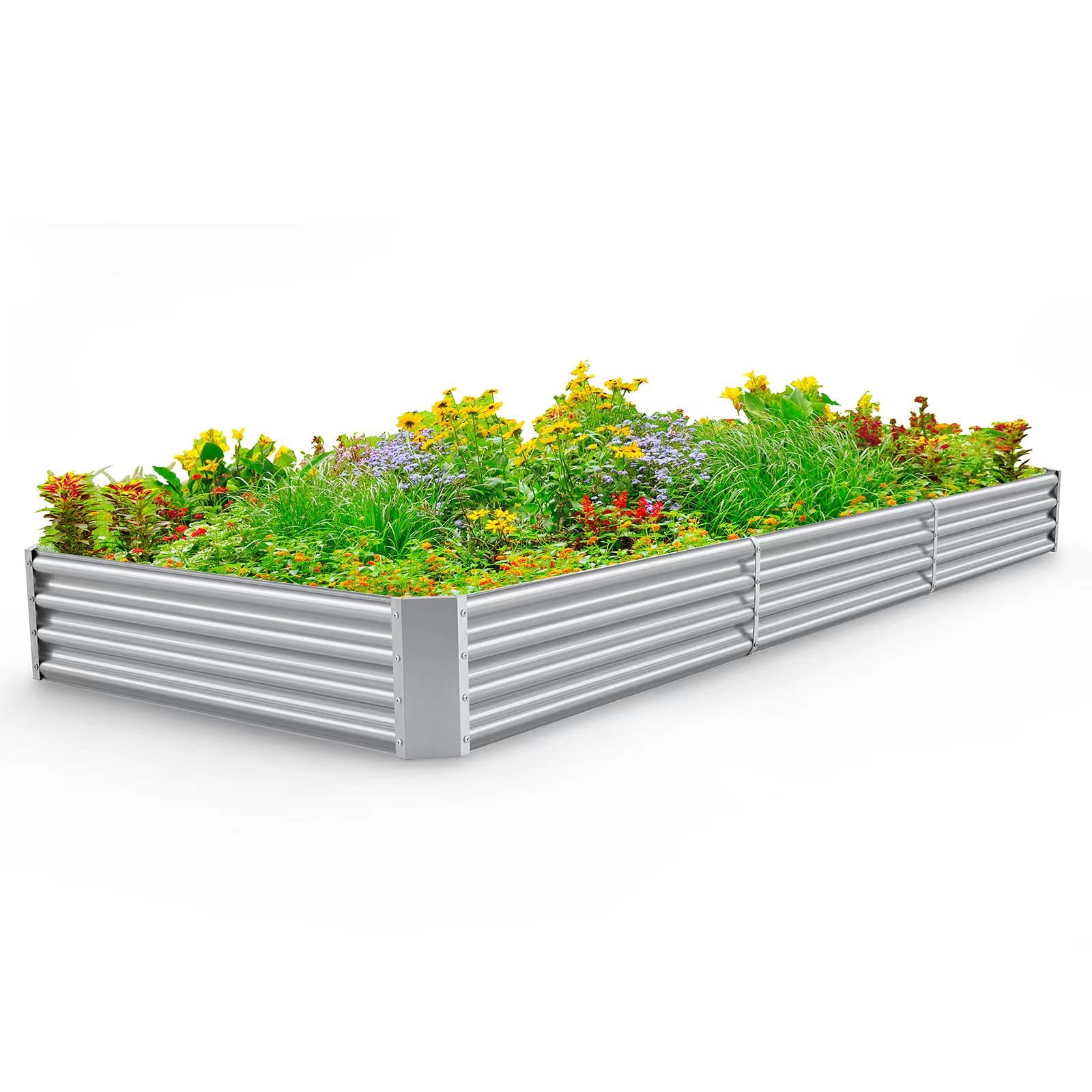 Prime Members: 12' x 4' Land Guard Galvanized Raised Garden Bed $40 + Free Shipping