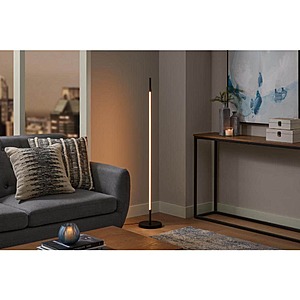 Hampton bay black led floor shop lamp