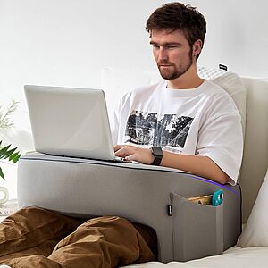 22" x 22" Cooloo8 Adjustable Reading & Gaming Pillow Lap Desk w/ Pocket $29.99 + Free Shipping