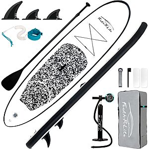 10.5' FEATH-R-LITE Inflatable Stand Up Paddle Board w/ Accessories .40 + Free Shipping