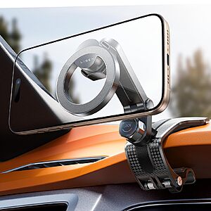 Prime Members: LISEN 360-Degree Rotation MagSafe Clip On Dashboard Phone Holder $10 + Free Shipping