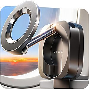 LISEN MagSafe Hands Free Travel Phone Holder for iPhone (Black) $9.89 + Free Shipping w/ Prime or on $35+