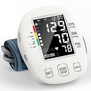 Orwk Upper Arm Digital Blood Pressure & Heartbeat Monitor w/ LCD Display .60