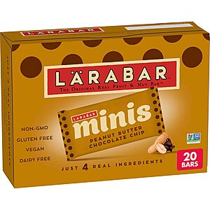 20-Count Larabar Gluten Free Mini Bars (Various Flavors) from $6 w/ Subscribe & Save