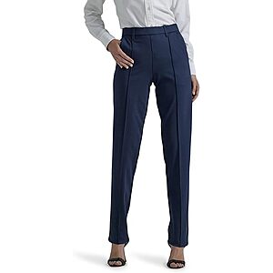 Lee Women's Ultra Lux Comfort Any Wear Straight Leg Pants (Various) $16 