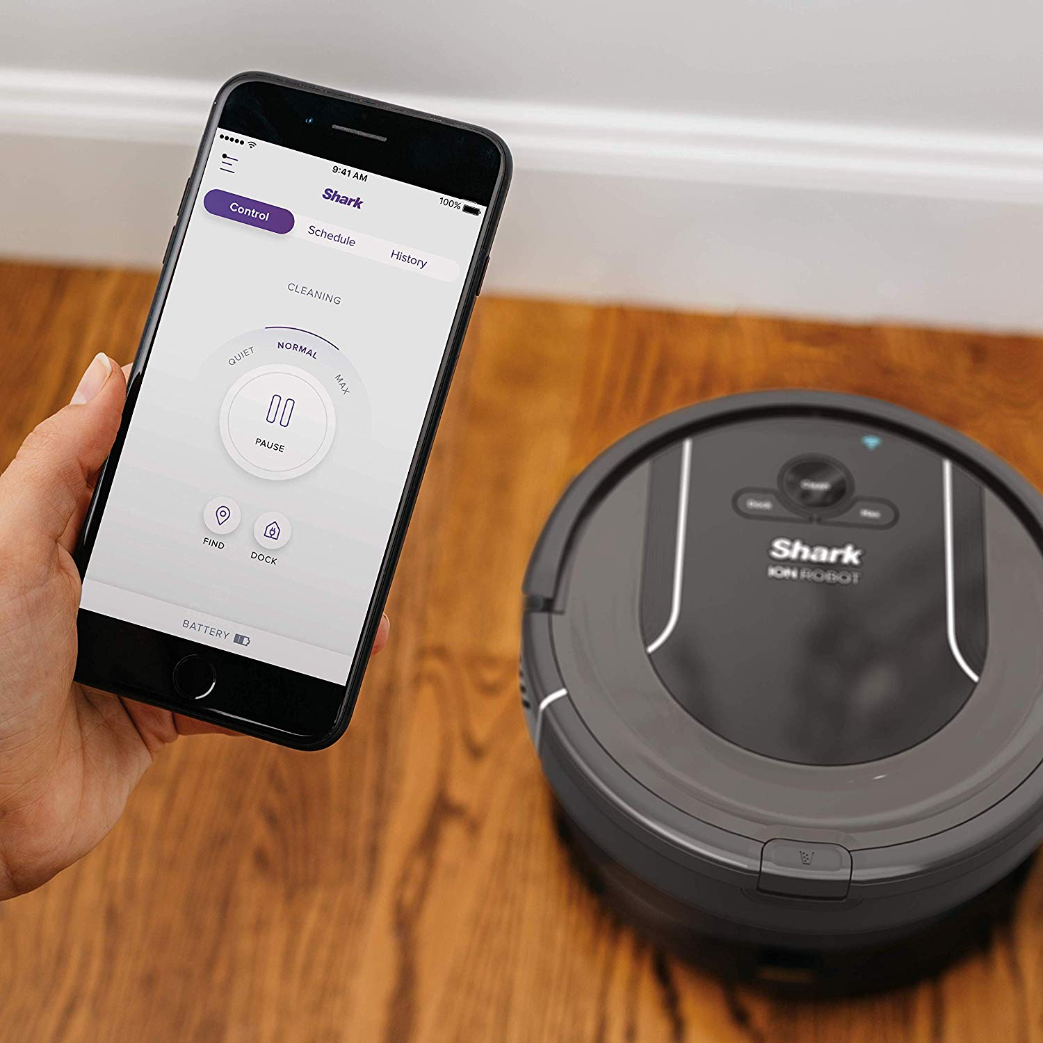 SHARK ION Robot Vacuum R85 WiFi-Connected with Powerful ...