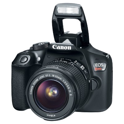 Canon DSLR EOS T6 2Lens Kit Bundle (18-55mm IS Lens, 75-300mm Zoom Lens) $400