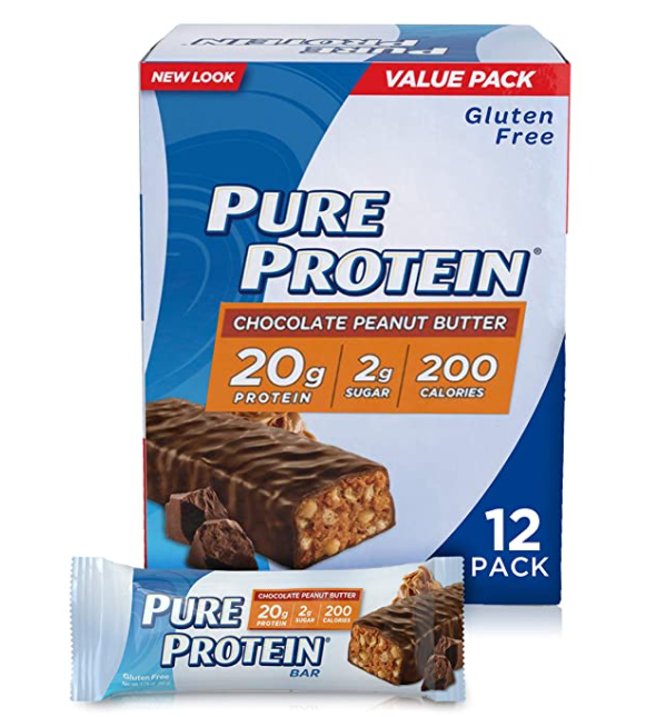 Pure Protein Chocolate Peanut Butter Protein Bars, 1.76 oz, 12 Count $7.57 w/S&S
