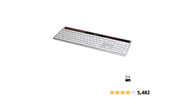 Logitech K750 Wireless Solar Keyboard for Mac — Solar Recharging, Mac-Friendly Keyboard, 2.4GHz Wireless - Silver - $49