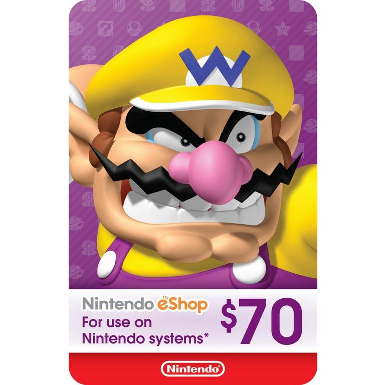 $70 Nintendo eShop Card [Instant e-Delivery] $54.99