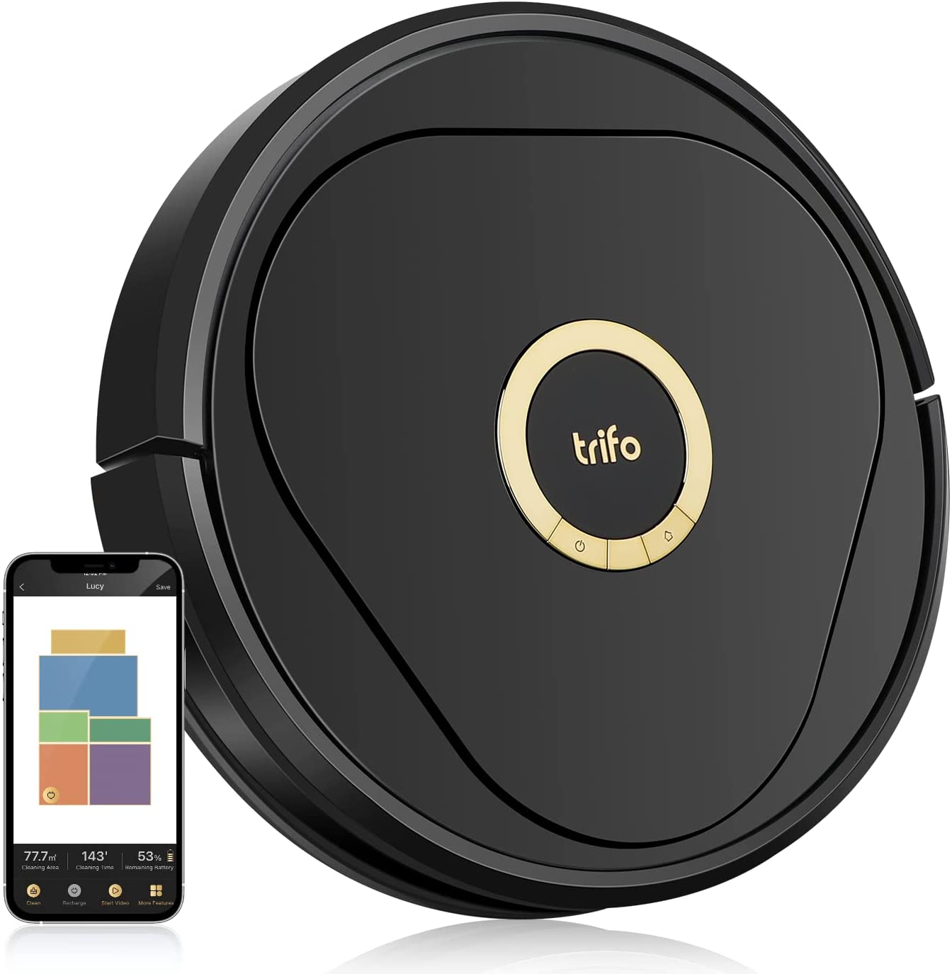 Trifo Lucy Robot Vacuum and Mop Cleaner with 1080p Cameras $427.49