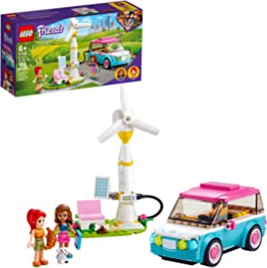 LEGO Friends Olivia's Electric Car 41443 Building Kit; Creative Gift for Kids; New Toy Inspires Modern Living Play, New 2021 (183 Pieces) $12