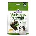 WHIMZEES Wellness Freshzees Dog Dental Treats, Natural Chews, Medium Size Stick, (14 Count) $6.99