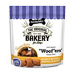 Three Dog Bakery Grain-Free “Woof”ers, Peanut Butter &amp; Banana Flavor – Grain-Free Dog Treat, Cookies for Dog Training Treats, Puppy Treats with Real Ingredients $8.99
