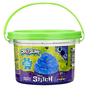 Stitch CRA-Z-Slimy 20oz Pre-Made Slime Bucket, Vibrant Blue CRA-Z-Slimy Slime with Confetti Mix-Ins, Slime Toy for Ages 6 and Up $7.49