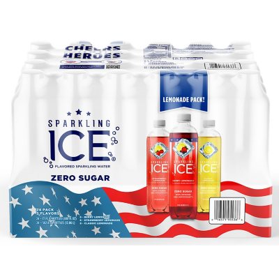 Sparkling Ice Cheers to Heroes Lemonade Variety Pack (17 fl. oz., 24 pk.) - $10.91 in club only.