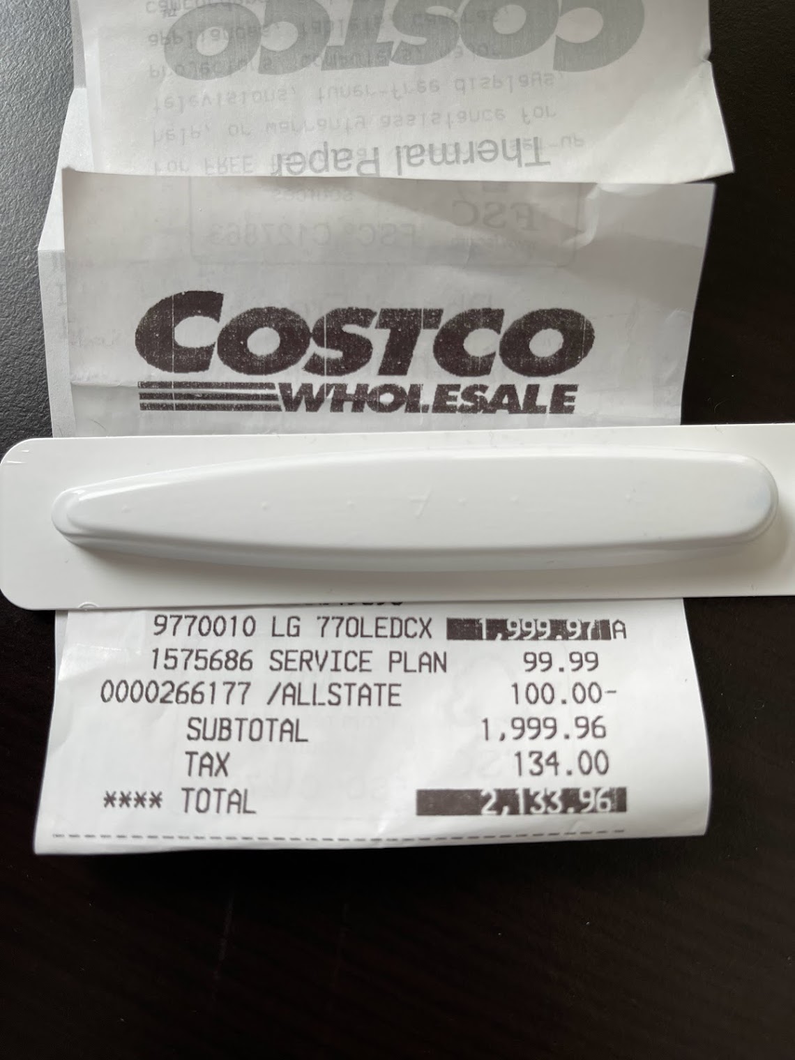 InStore YMMV Costco LG 77" CX OLED 1999.97 (Including Allstate Plan