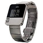 Braun Men's Prestige Digital Digital Display Swiss Quartz Silver Watch (Stainless Steel) for $354.99 at Amazon