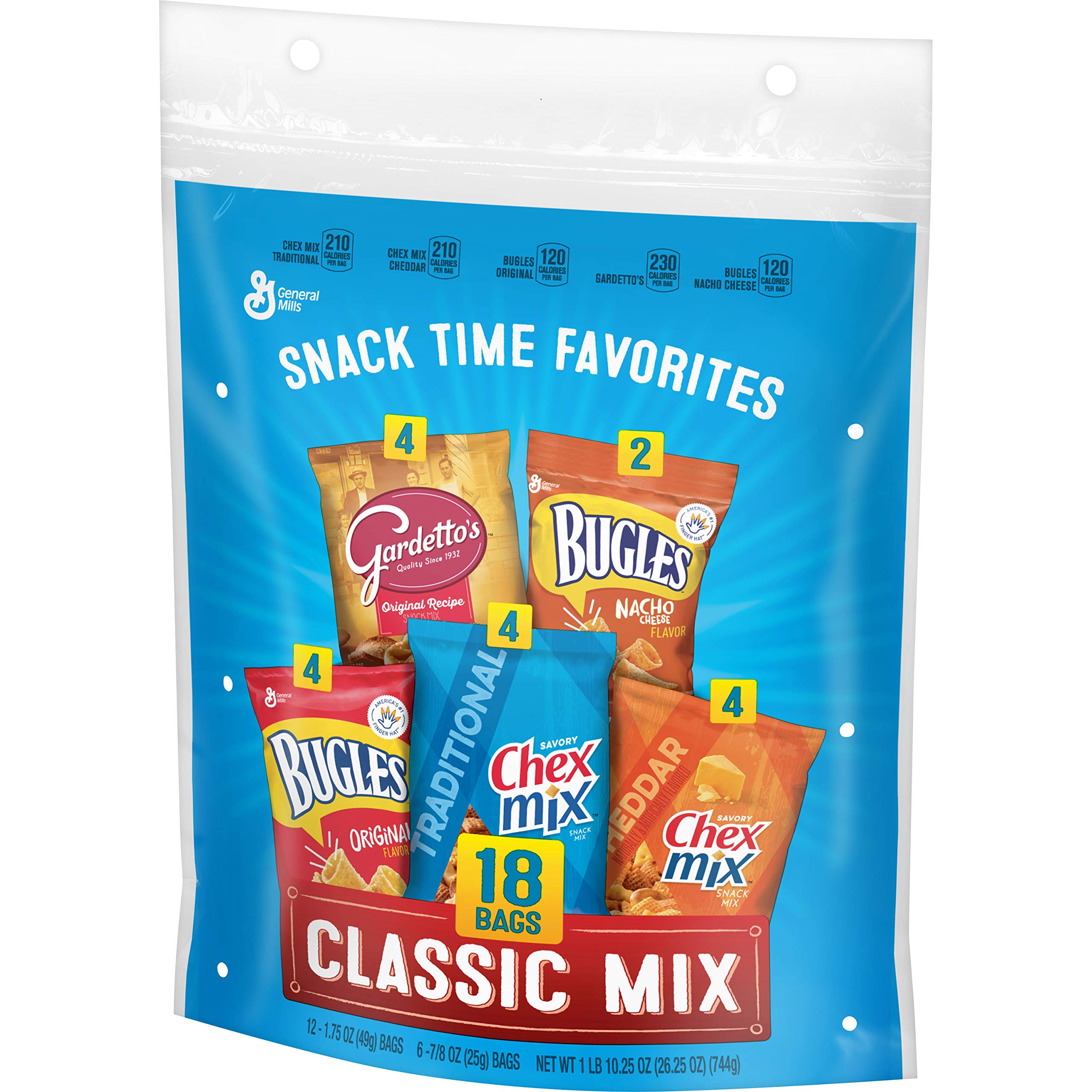 18-Count General Mills Snack Time Favorites Classic Mix Variety Pack $9 ...