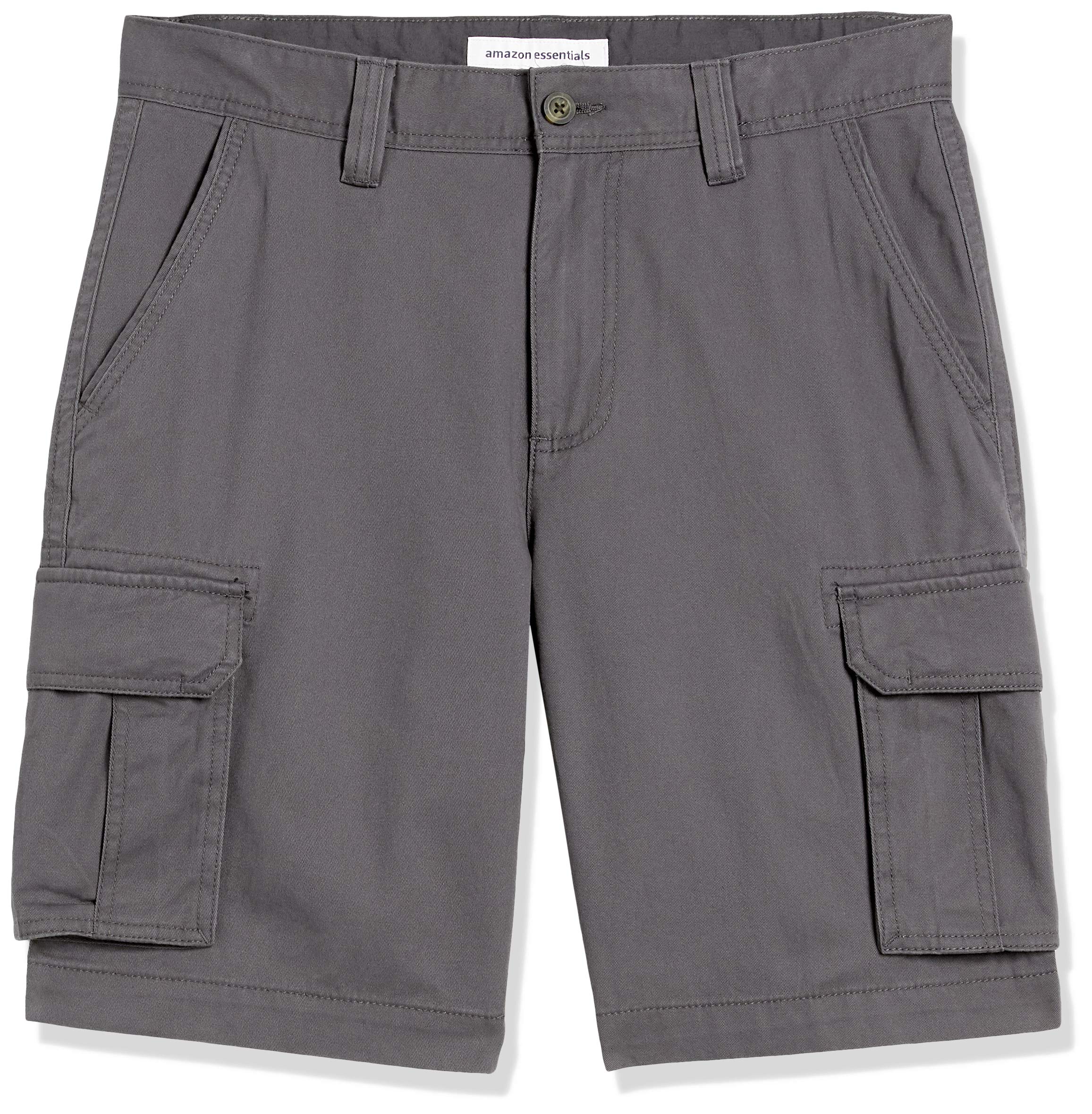 Prime Members Amazon Essentials Men's ClassicFit Cargo Shorts, Grey